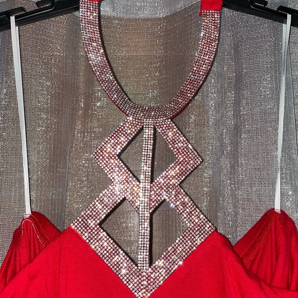 COPY - Red Halter Top - Picture 2 of 4